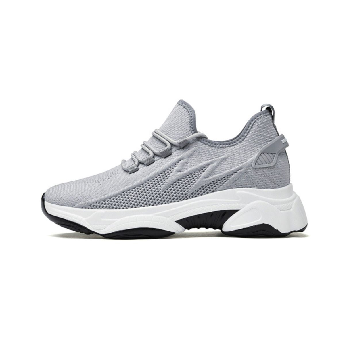 Chaussure rehaussante grise pour homme et femme avec semelle invisible